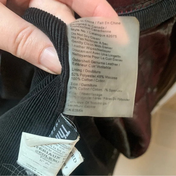 Danier Men's Brown Thinsulate Quilt Lined Jacket XL - Picture 6 of 14